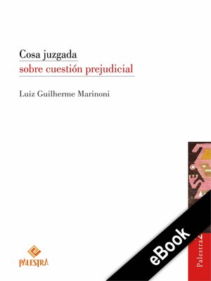 cover image of Cosa juzgada sobre cuestión prejudicial